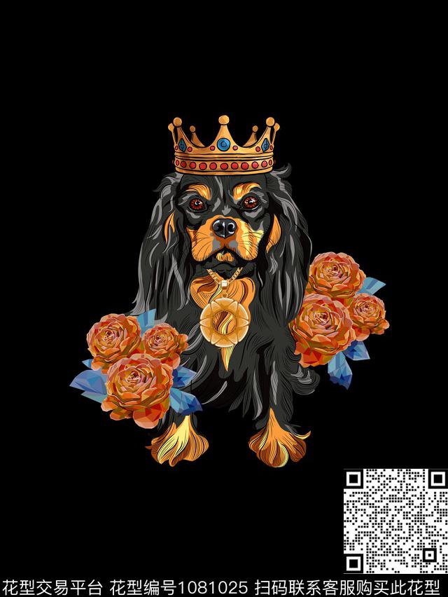 男装定位花动物数码印花华亿平台下载（图片编号: 1081025） - 瓦栏（Walan）