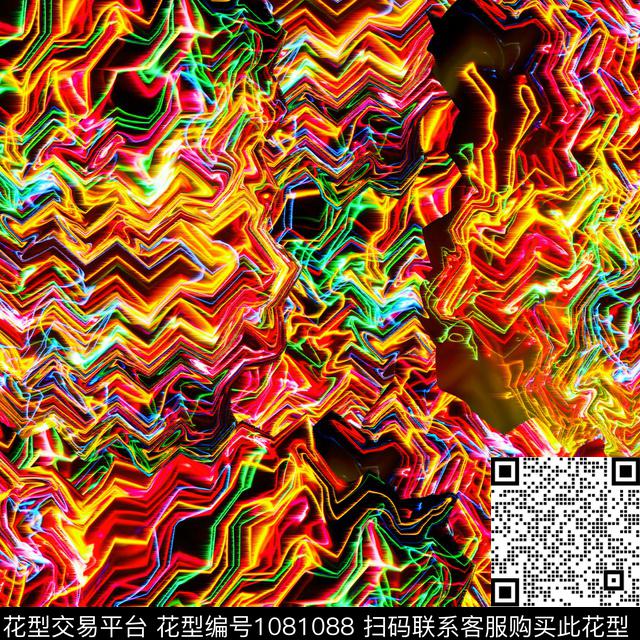 数码华亿平台抽象男装数码印花华亿平台下载（图片编号: 1081088） - 瓦栏（Walan）