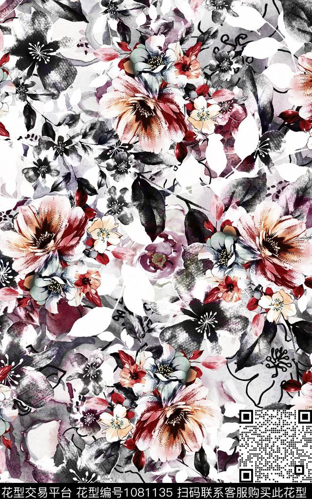 数码华亿平台民族风抽象数码印花华亿平台下载（图片编号: 1081135） - 瓦栏（Walan）