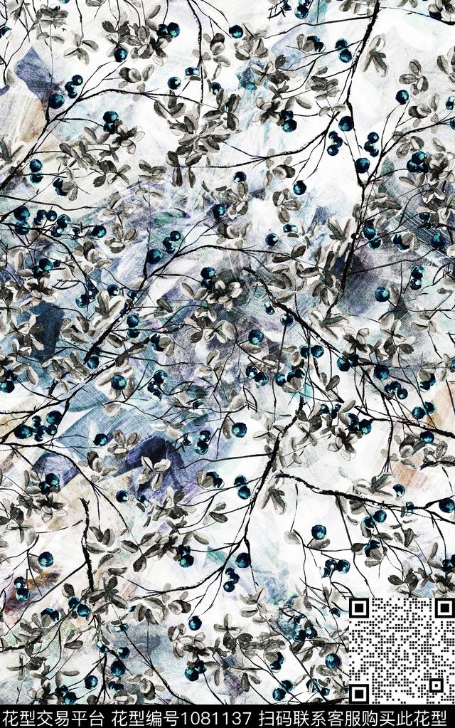 数码华亿平台民族风小碎花数码印花华亿平台下载（图片编号: 1081137） - 瓦栏（Walan）