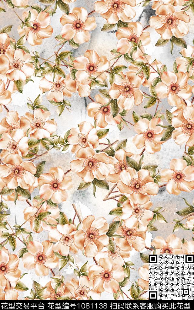 数码华亿平台民族风小碎花数码印花华亿平台下载（图片编号: 1081138） - 瓦栏（Walan）