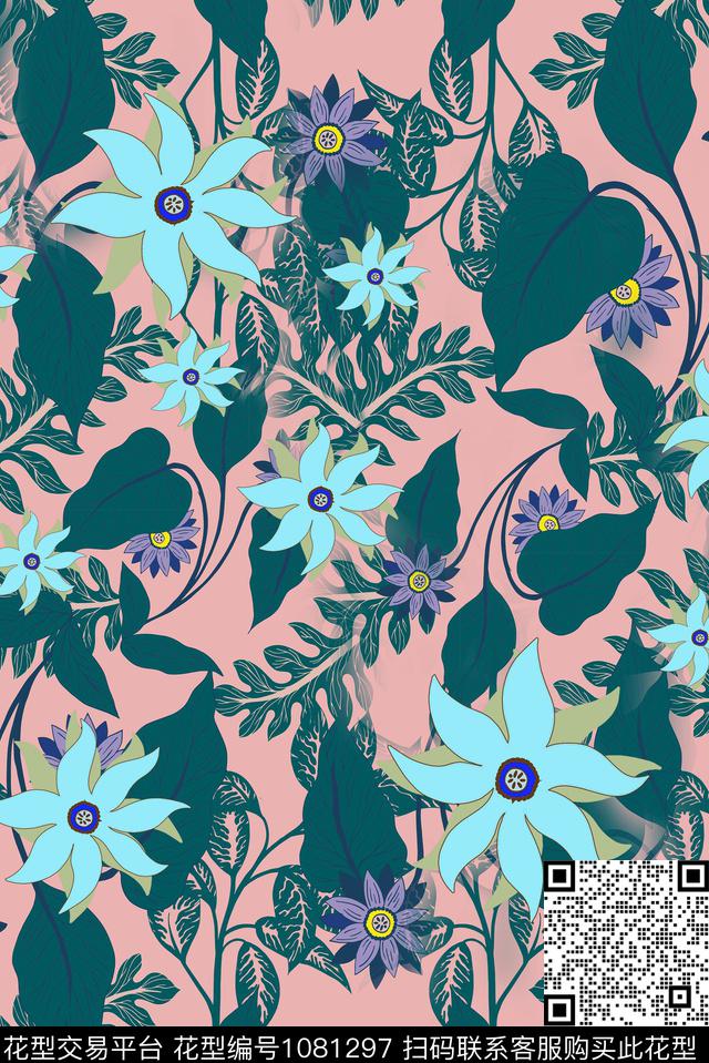 数码华亿平台定位花花卉数码印花华亿平台下载（图片编号: 1081297） - 瓦栏（Walan）