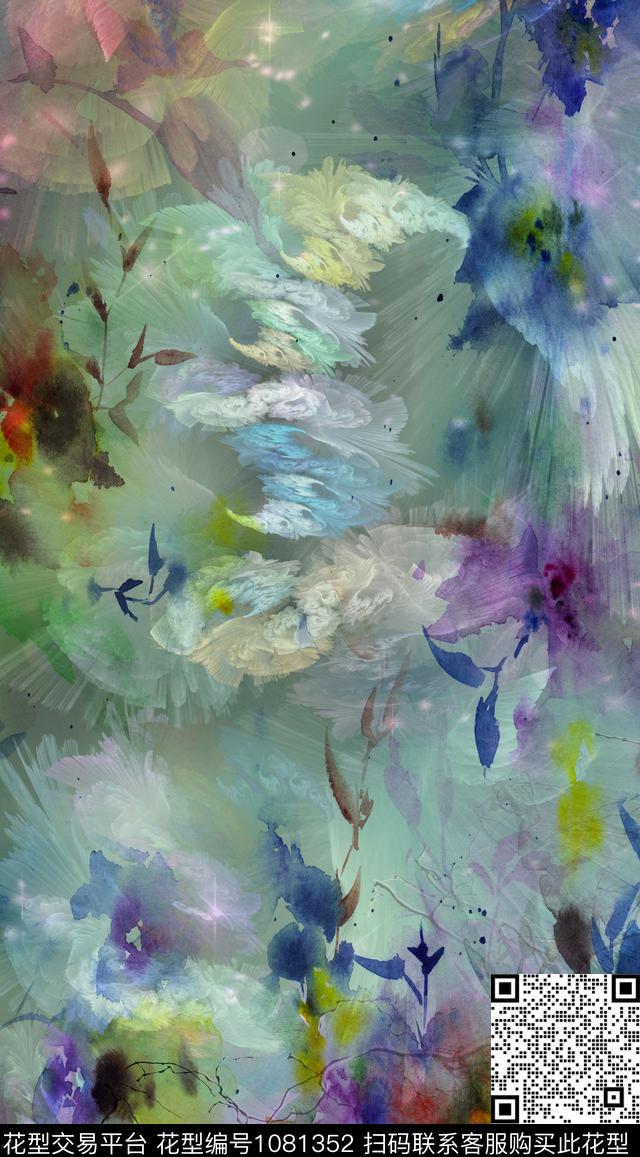 数码华亿平台定位花花卉数码印花华亿平台下载（图片编号: 1081352） - 瓦栏（Walan）