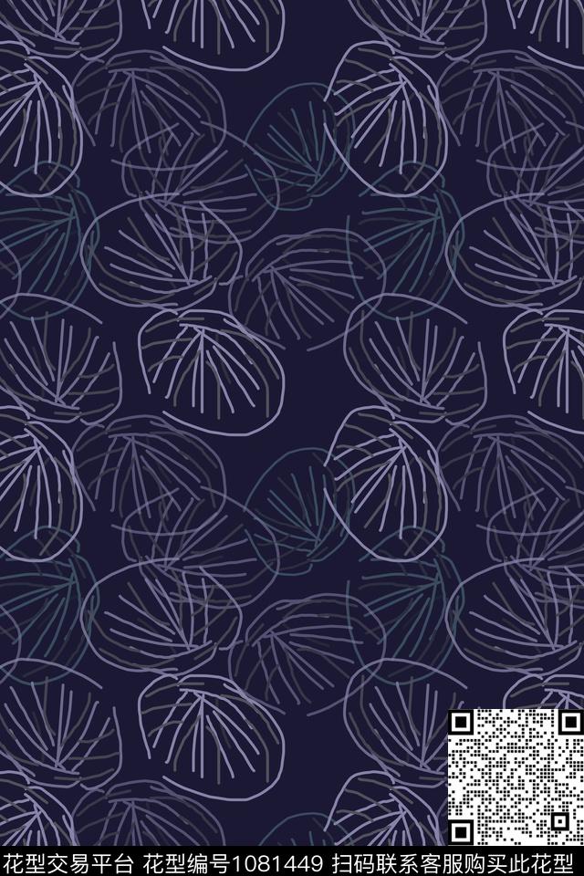 民族花卉线条风格化花卉传统印花华亿平台下载（图片编号: 1081449） - 瓦栏（Walan）