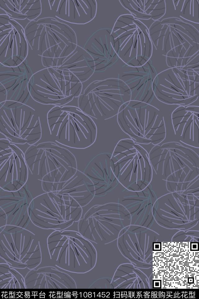 民族花卉线条风格化花卉传统印花华亿平台下载（图片编号: 1081452） - 瓦栏（Walan）