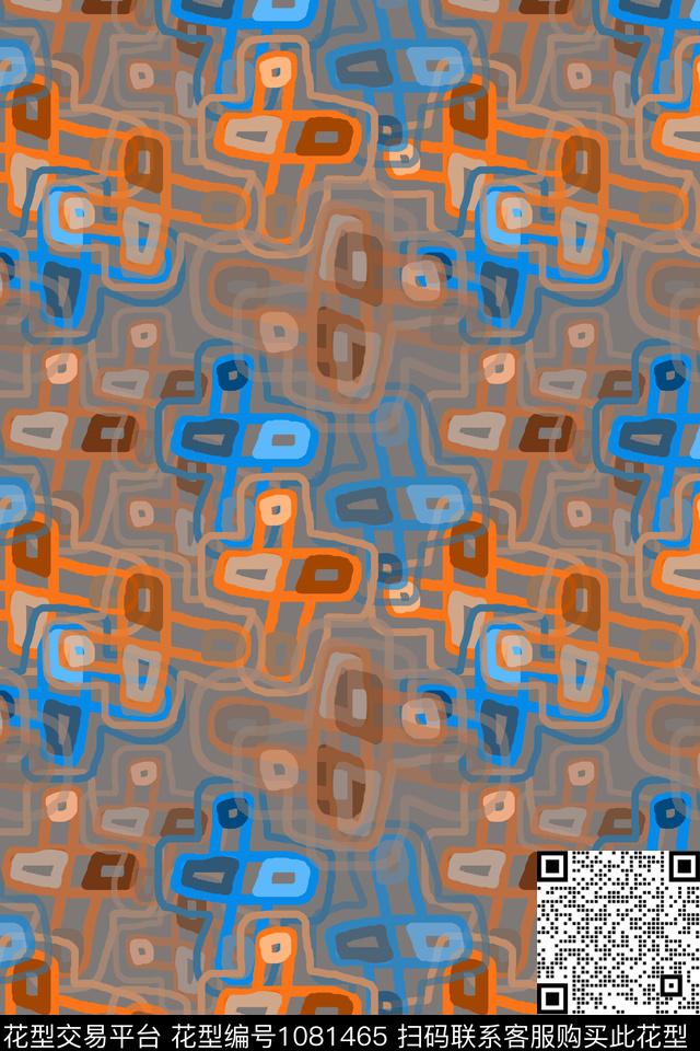 手绘线条笔触签字笔印花线条传统印花华亿平台下载（图片编号: 1081465） - 瓦栏（Walan）