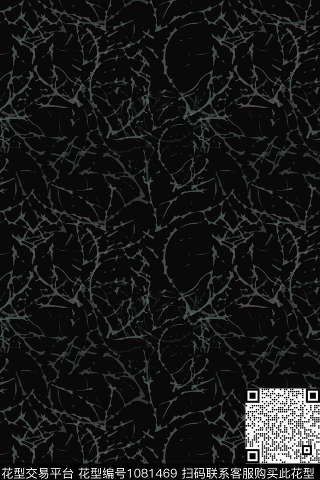 抽象花卉线条签字笔印花传统印花华亿平台下载（图片编号: 1081469） - 瓦栏（Walan）