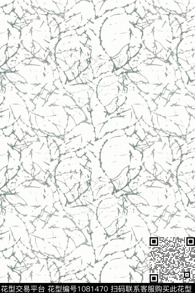 抽象花卉线条签字笔印花传统印花华亿平台下载（图片编号: 1081470） - 瓦栏（Walan）