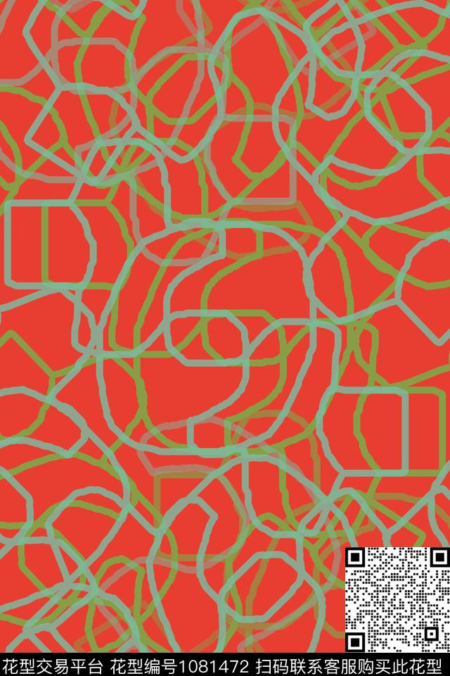 手绘线条笔触签字笔印花线条传统印花华亿平台下载（图片编号: 1081472） - 瓦栏（Walan）