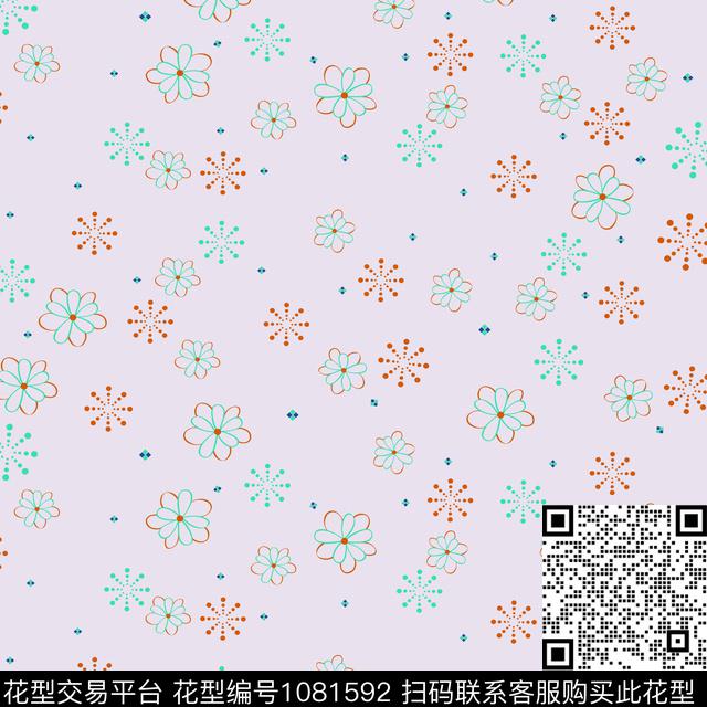 数码华亿平台水彩花卉女装数码印花华亿平台下载（图片编号: 1081592） - 瓦栏（Walan）