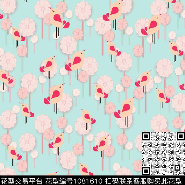 水彩花卉花卉女装数码印花华亿平台下载（图片编号: 1081610） - 瓦栏（Walan）