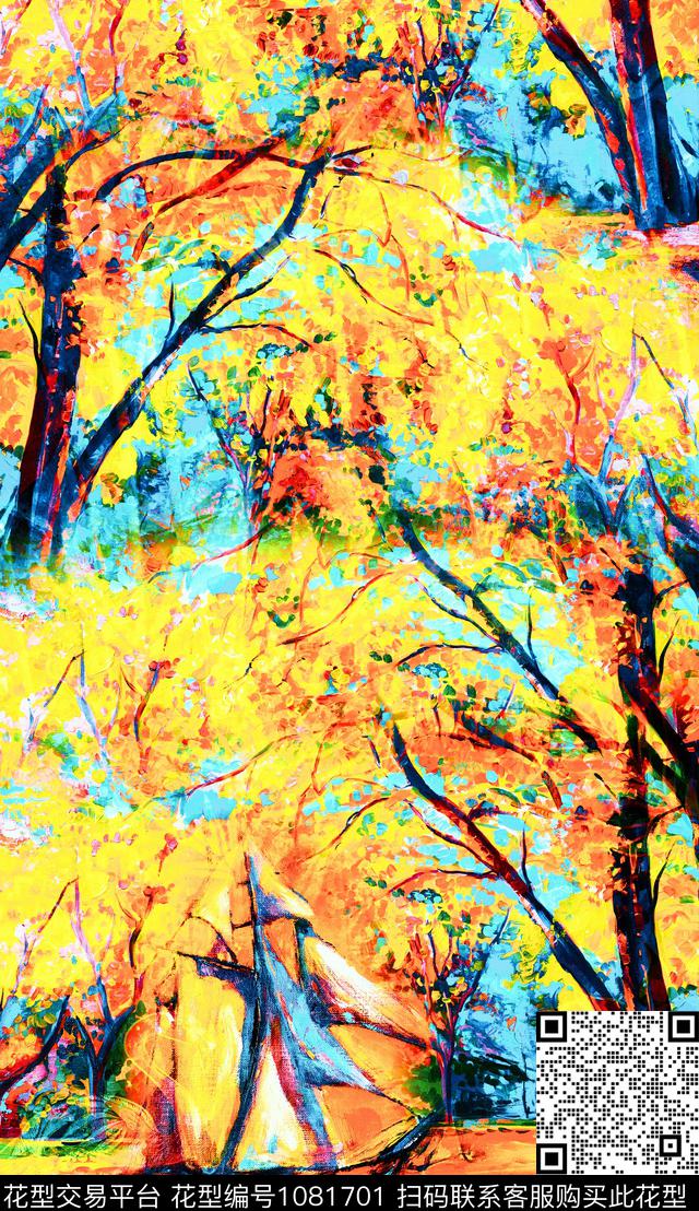 数码华亿平台定位花油画华亿平台数码印花华亿平台下载（图片编号: 1081701） - 瓦栏（Walan）