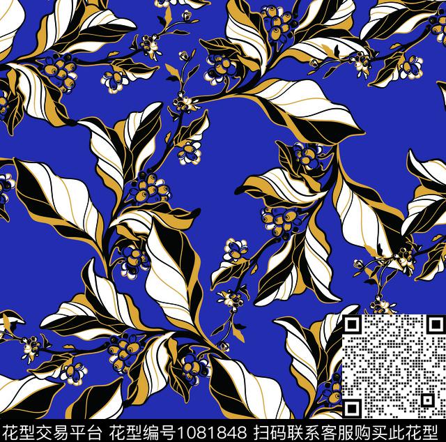 创意花卉数码印花华亿平台下载（图片编号: 1081848） - 瓦栏（Walan）