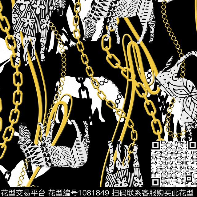 创意马金属链数码印花华亿平台下载（图片编号: 1081849） - 瓦栏（Walan）