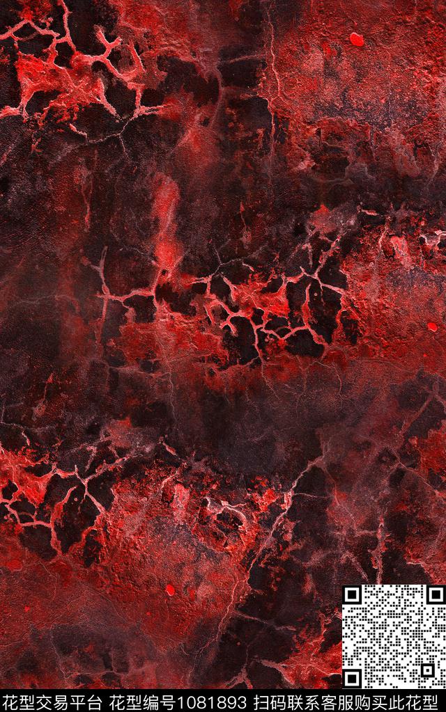 肌理抽象笔触感觉数码印花华亿平台下载（图片编号: 1081893） - 瓦栏（Walan）