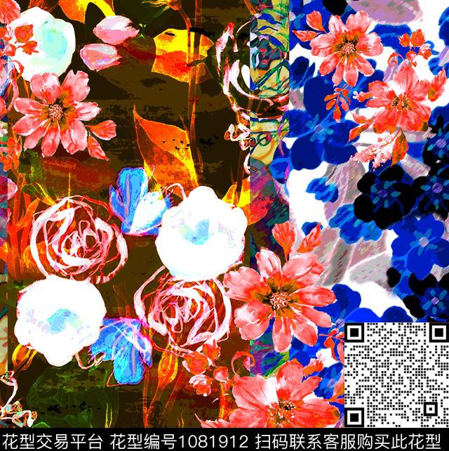 数码华亿平台植物花卉数码印花华亿平台下载（图片编号: 1081912） - 瓦栏（Walan）