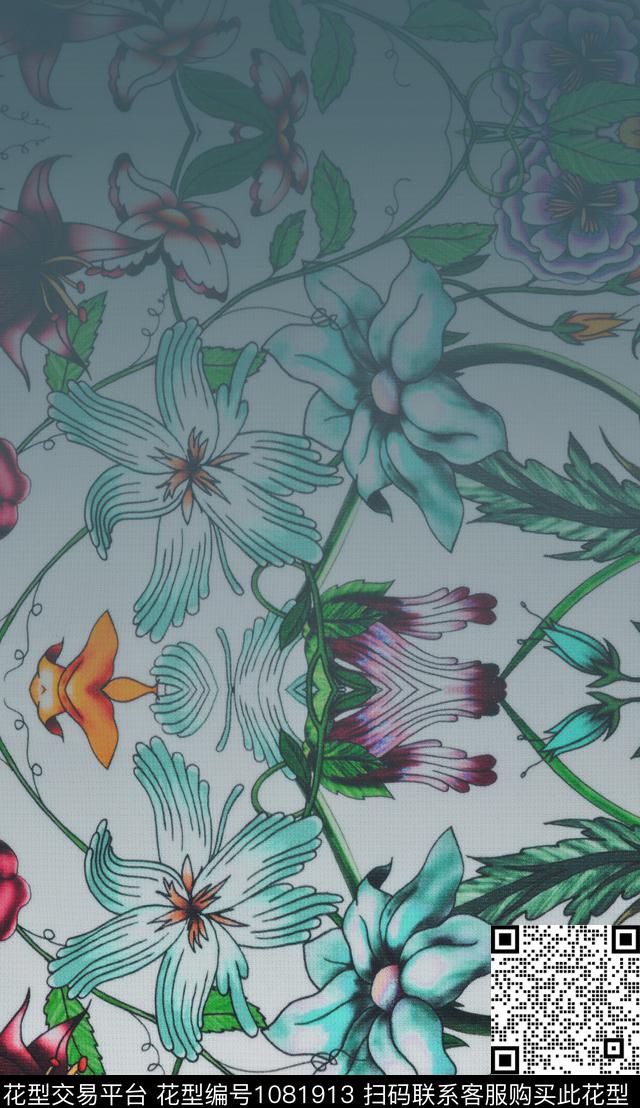 数码华亿平台定位花花卉数码印花华亿平台下载（图片编号: 1081913） - 瓦栏（Walan）