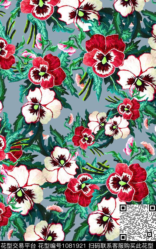数码华亿平台花卉数码印花华亿平台下载（图片编号: 1081921） - 瓦栏（Walan）