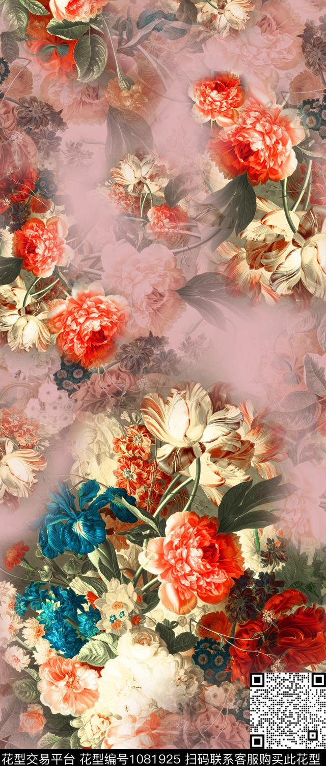 大花数码华亿平台定位花数码印花华亿平台下载（图片编号: 1081925） - 瓦栏（Walan）