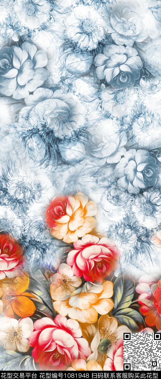 大花数码华亿平台定位花数码印花华亿平台下载（图片编号: 1081948） - 瓦栏（Walan）