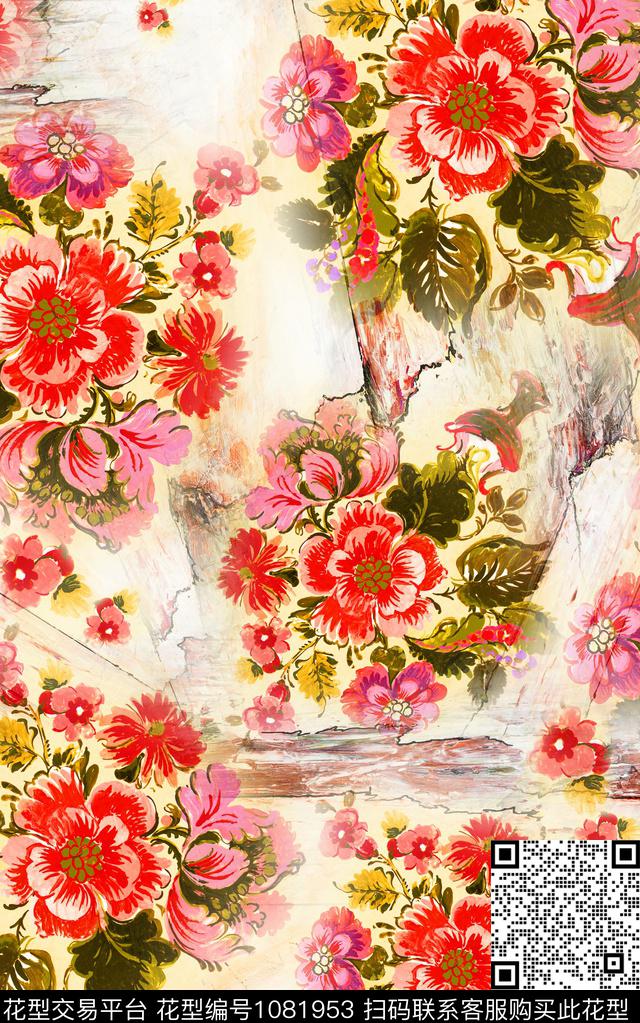 数码华亿平台小碎花花卉数码印花华亿平台下载（图片编号: 1081953） - 瓦栏（Walan）