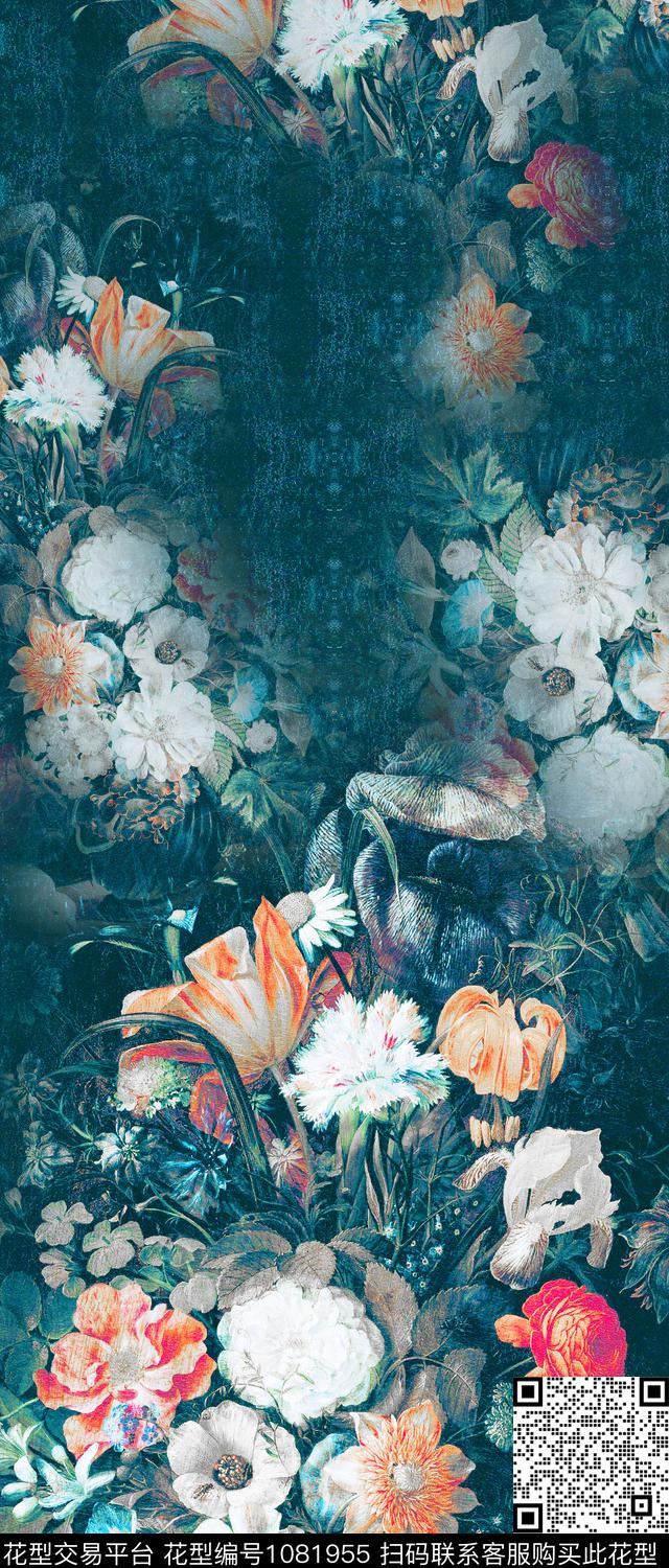 大花数码华亿平台定位花数码印花华亿平台下载（图片编号: 1081955） - 瓦栏（Walan）