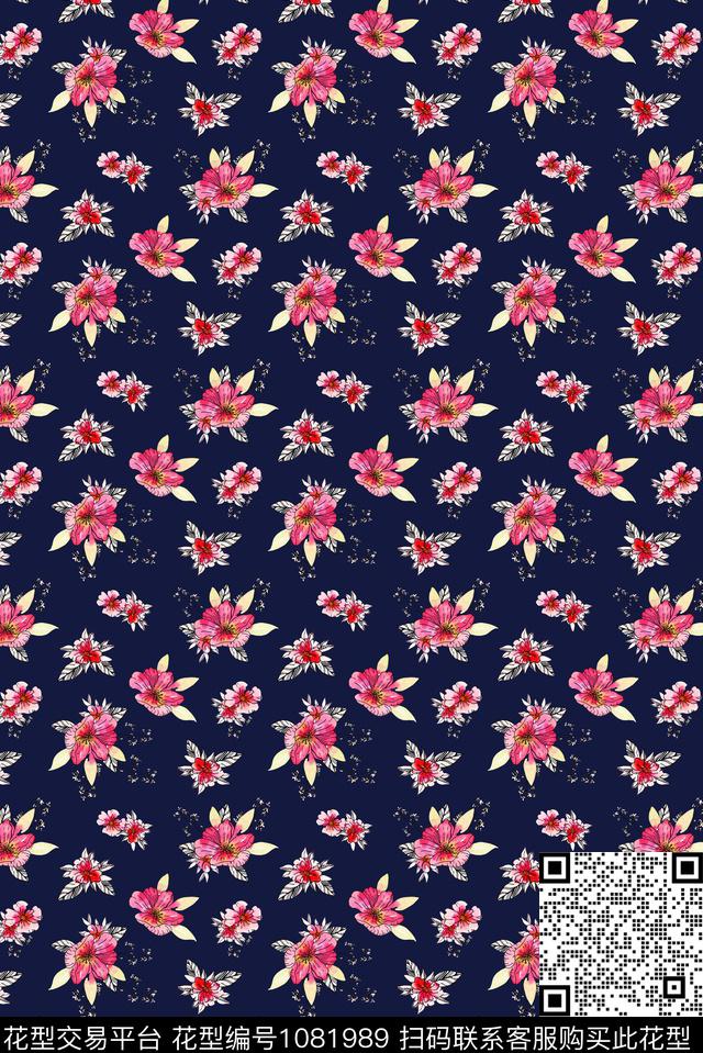 数码华亿平台小碎花花卉数码印花华亿平台下载（图片编号: 1081989） - 瓦栏（Walan）