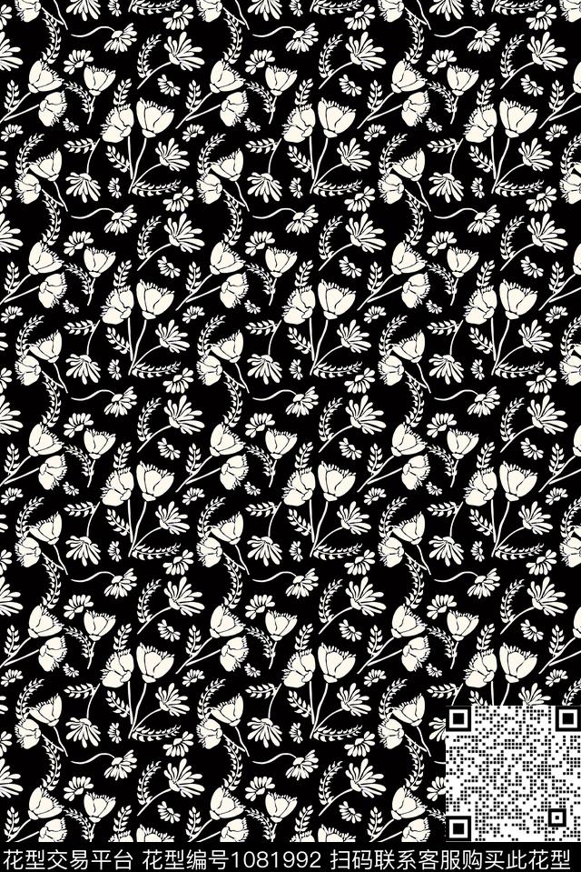 数码华亿平台小碎花花卉数码印花华亿平台下载（图片编号: 1081992） - 瓦栏（Walan）