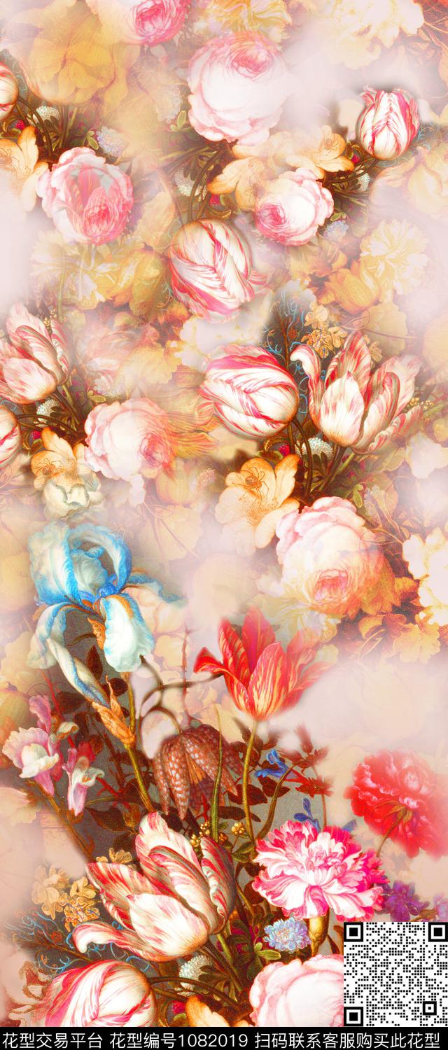 大花数码华亿平台定位花数码印花华亿平台下载（图片编号: 1082019） - 瓦栏（Walan）