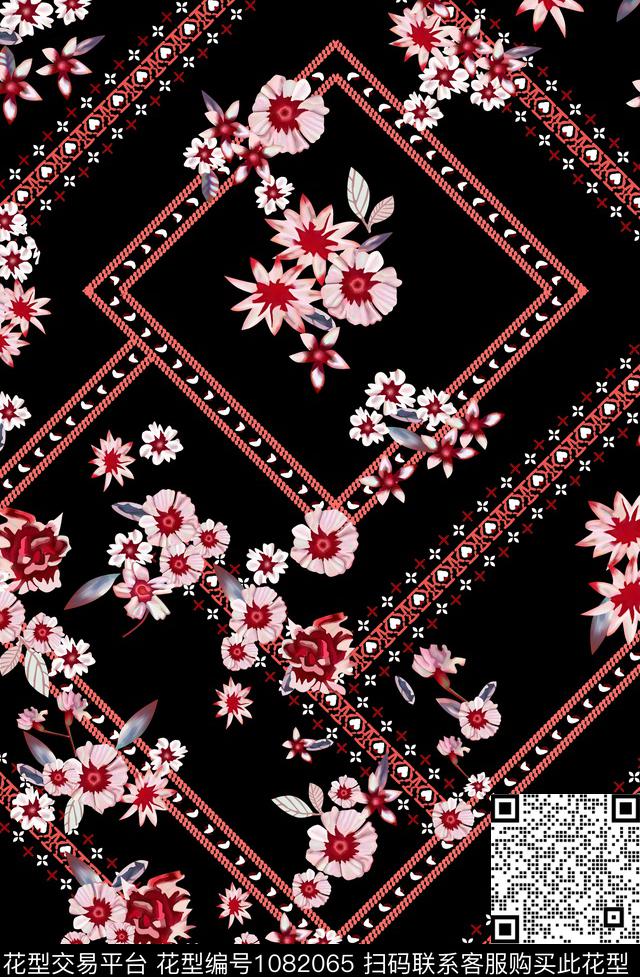 民族风小碎花大牌风数码印花华亿平台下载（图片编号: 1082065） - 瓦栏（Walan）