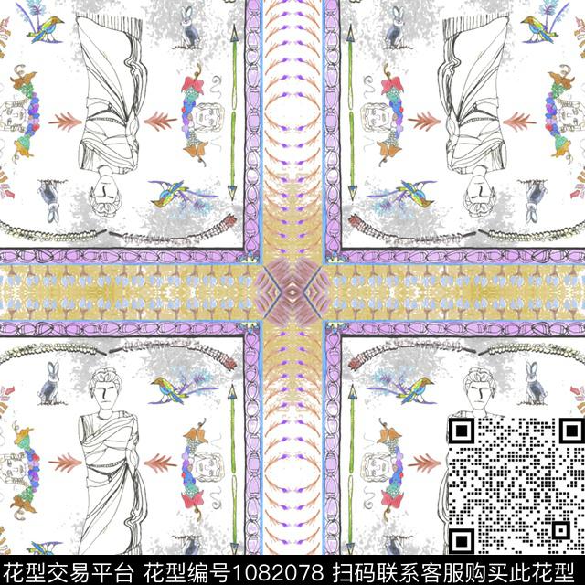 数码华亿平台女装大牌风数码印花华亿平台下载（图片编号: 1082078） - 瓦栏（Walan）