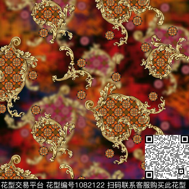 数码华亿平台花卉女装数码印花华亿平台下载（图片编号: 1082122） - 瓦栏（Walan）