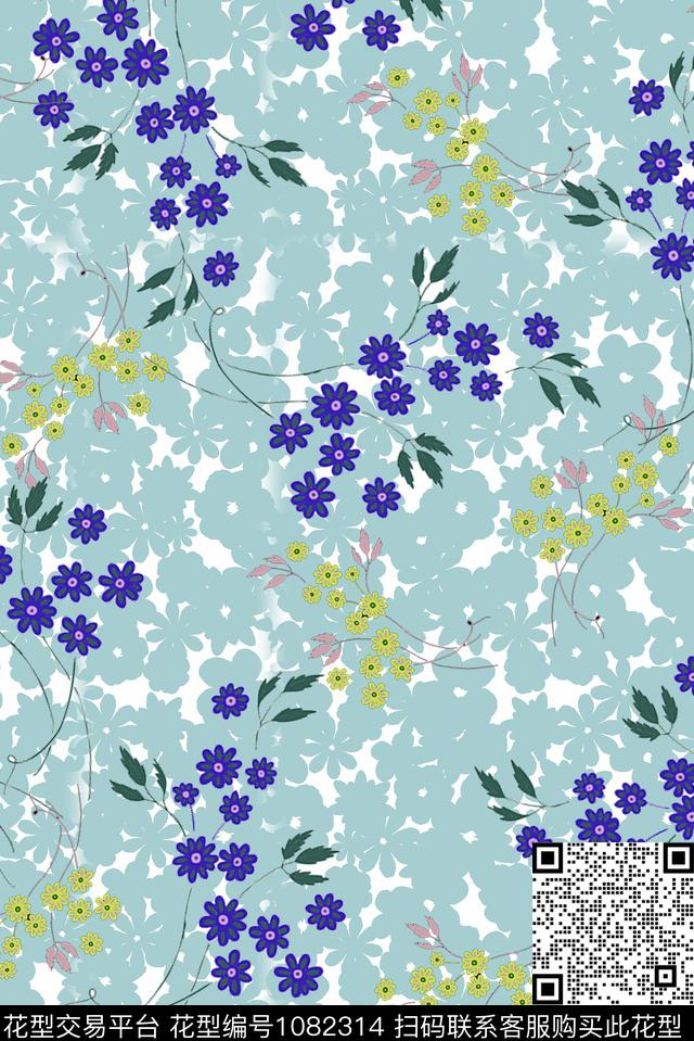 数码华亿平台春夏华亿平台花卉数码印花华亿平台下载（图片编号: 1082314） - 瓦栏（Walan）