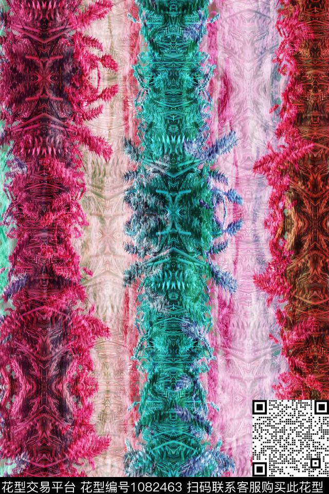 数码华亿平台民族风抽象数码印花华亿平台下载（图片编号: 1082463） - 瓦栏（Walan）