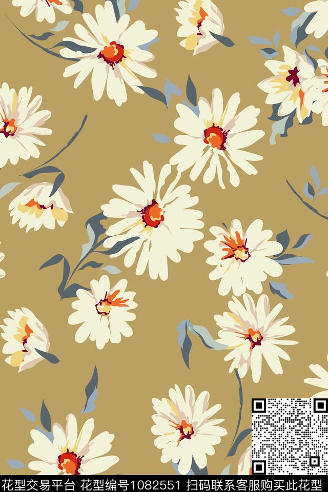 小碎花水彩花卉花卉传统印花华亿平台下载（图片编号: 1082551） - 瓦栏（Walan）