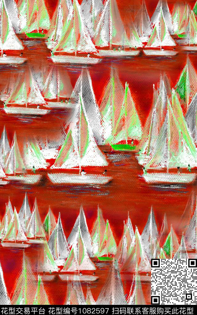 肌理笔触油画华亿平台数码印花华亿平台下载（图片编号: 1082597） - 瓦栏（Walan）