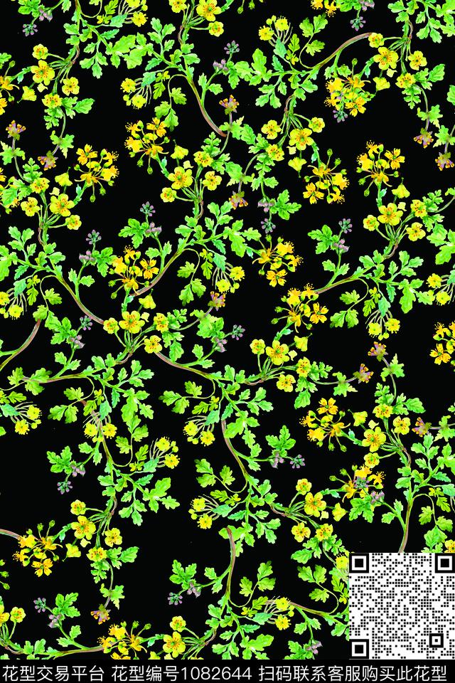 数码华亿平台春夏华亿平台小碎花数码印花华亿平台下载（图片编号: 1082644） - 瓦栏（Walan）