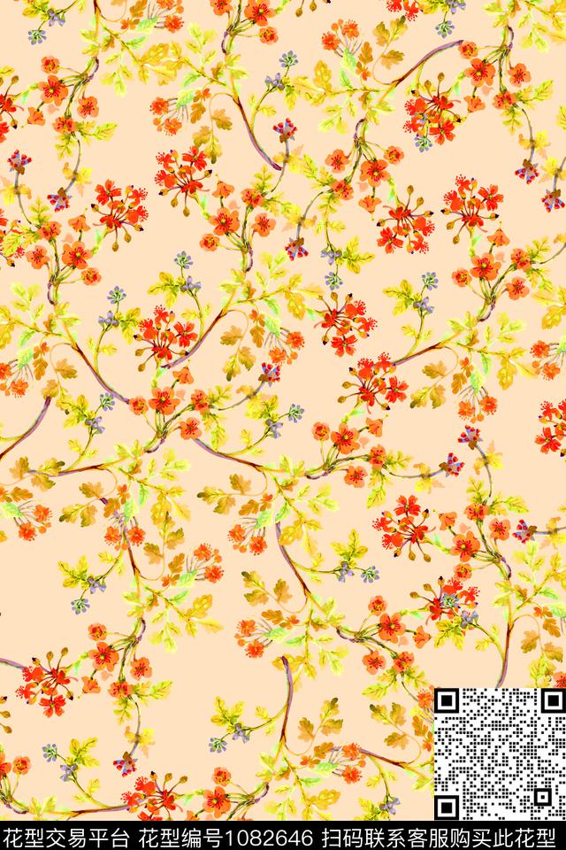 数码华亿平台春夏华亿平台小碎花数码印花华亿平台下载（图片编号: 1082646） - 瓦栏（Walan）