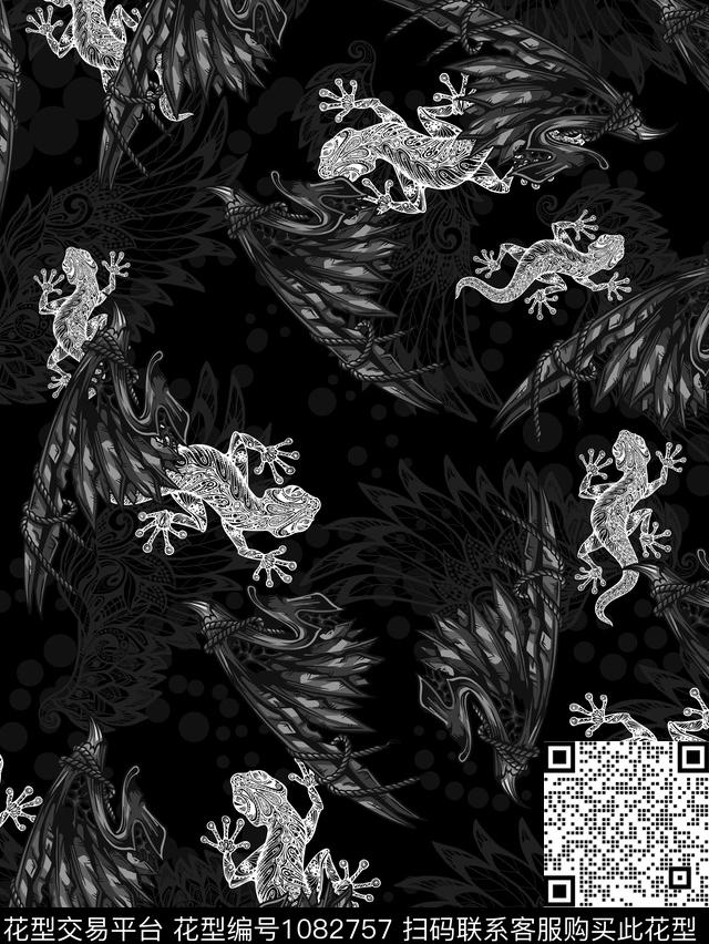 翅膀复古潮风数码印花华亿平台下载（图片编号: 1082757） - 瓦栏（Walan）