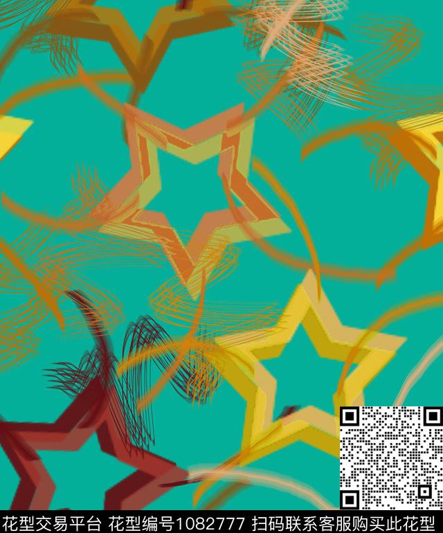 条纹抽象几何数码印花华亿平台下载（图片编号: 1082777） - 瓦栏（Walan）