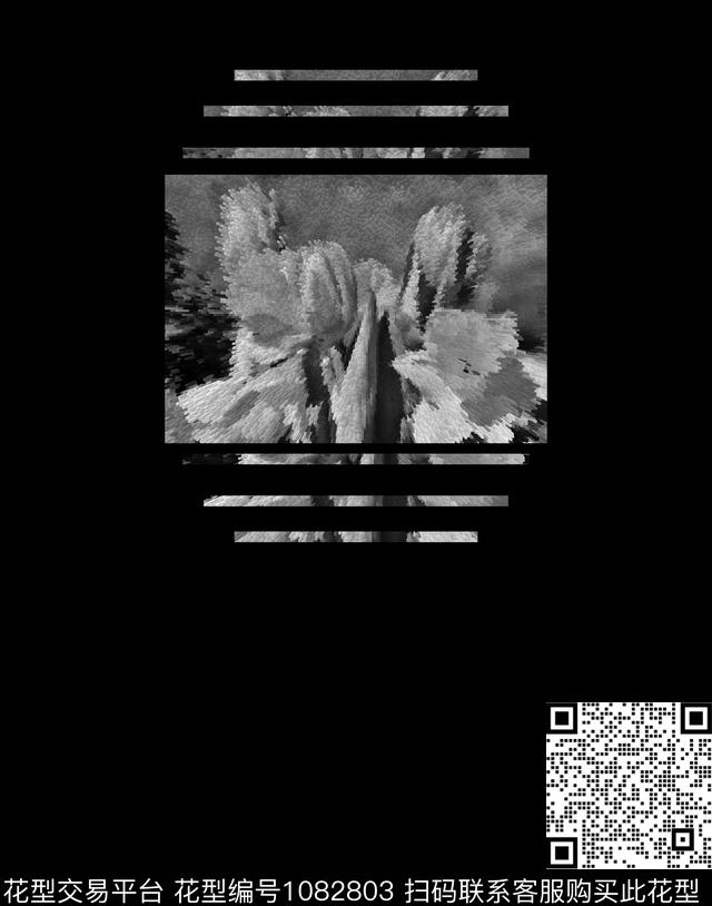 男装黑白华亿平台数码印花华亿平台下载（图片编号: 1082803） - 瓦栏（Walan）