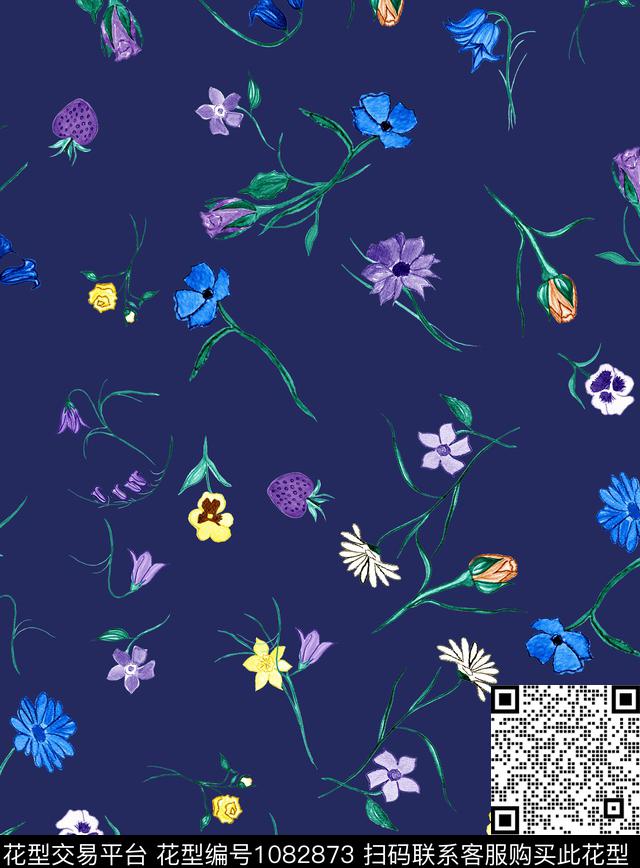 小碎花数码印花华亿平台下载（图片编号: 1082873） - 瓦栏（Walan）