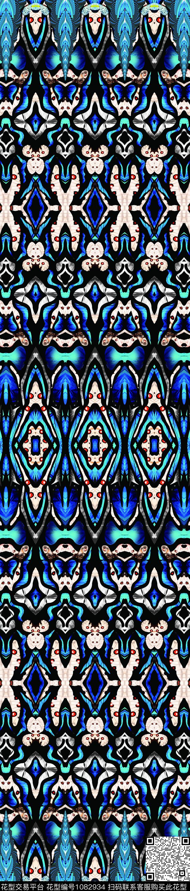 数码华亿平台抽象定位花数码印花华亿平台下载（图片编号: 1082934） - 瓦栏（Walan）