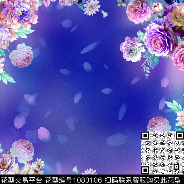 动物花卉数码华亿平台定位花数码印花华亿平台下载（图片编号: 1083106） - 瓦栏（Walan）