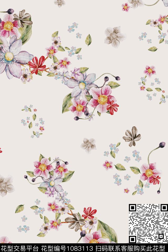 淑女衬衫少女数码印花华亿平台下载（图片编号: 1083113） - 瓦栏（Walan）