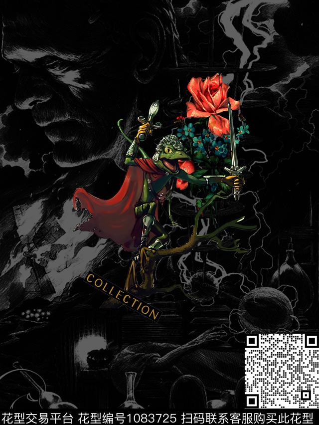 数码华亿平台青蛙动物数码印花华亿平台下载（图片编号: 1083725） - 瓦栏（Walan）