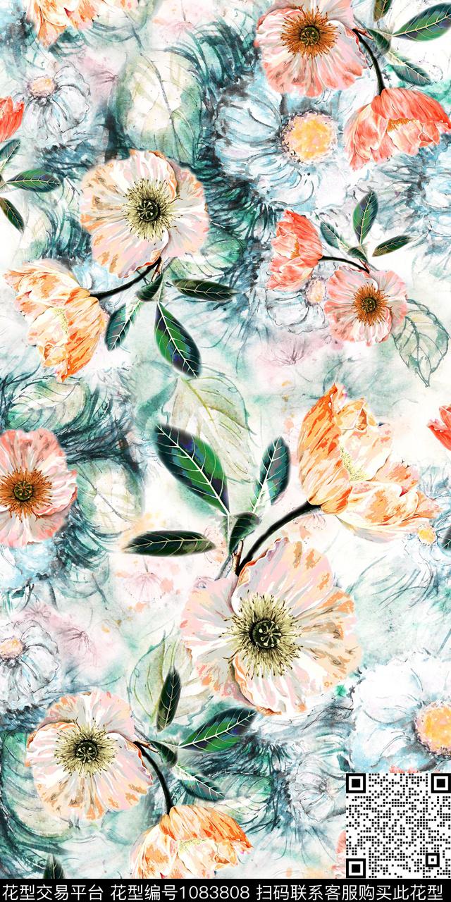 数码华亿平台花卉数码印花华亿平台下载（图片编号: 1083808） - 瓦栏（Walan）