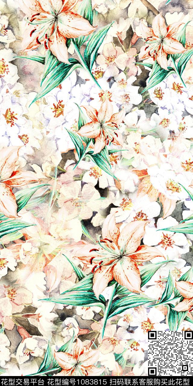 数码华亿平台花卉数码印花华亿平台下载（图片编号: 1083815） - 瓦栏（Walan）