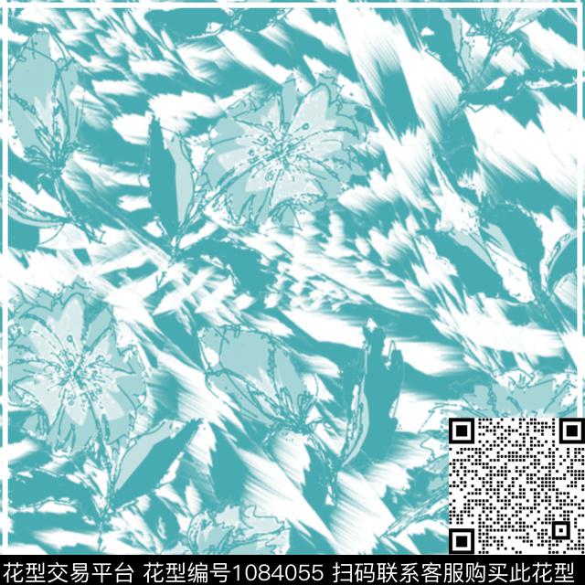 创意花卉方巾传统印花华亿平台下载（图片编号: 1084055） - 瓦栏（Walan）