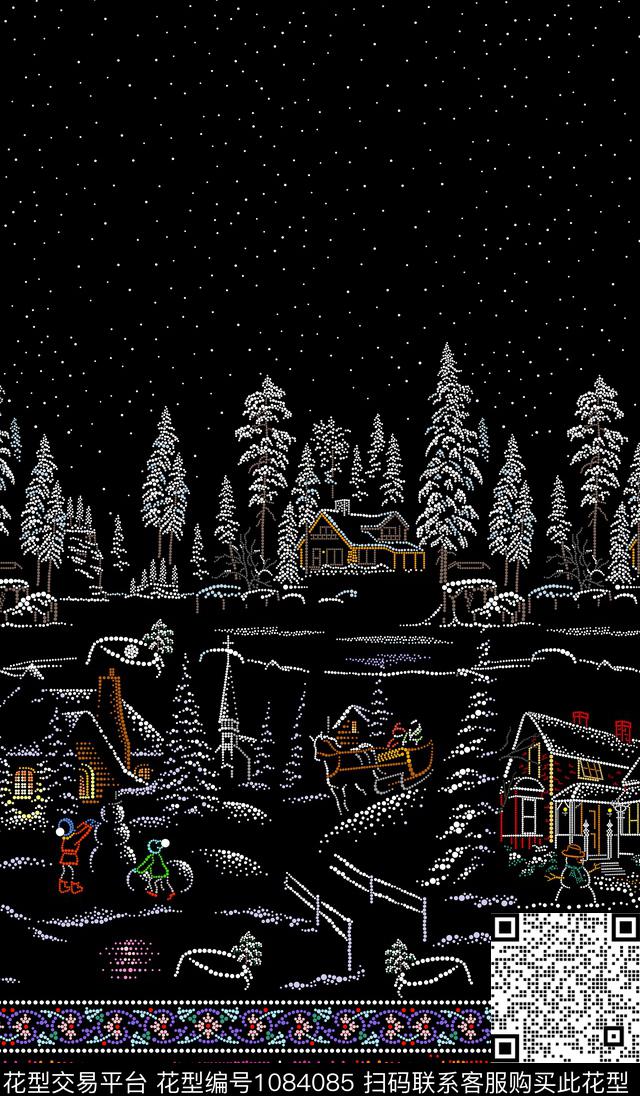 定位花风景景观滴塑烫钻数码印花华亿平台下载（图片编号: 1084085） - 瓦栏（Walan）